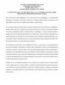 LA INVESTIGACIÒN - ACCIÒN EDUCATIVA Y LA CONSTRUCCIÒN DEL SABER PEDAGÒGICO