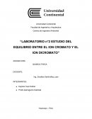 Laboratorio N°2 Estudio del equilibrio entre el ion cromato y el ion dicromato