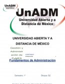 Fundamentos de Administración. El Proceso Administrativo