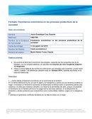 Fenómenos económicos en los procesos productivos de la sociedad