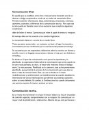 Comunicacion oral. Comunicación escrita