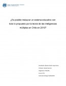 Inteligencias múltiples y la escuela