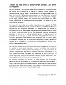 CRACK DE 1929: CAUSAS QUE DIERON ORIGEN A LA GRAN DEPRESION