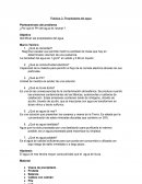 Laboratorio Quimica Práctica 3: Propiedades del agua