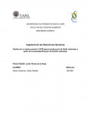 Diseño de un reactor químico CSTR para la producción de Dietil carbonato