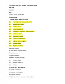 Esquema de tesis. Página 1