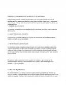 PROCESO DE PREPARACION DE UN PROYECTO DE INVERSION