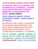 Como mantenerse despierto espiritualmente