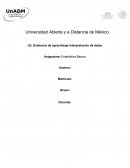 Evidencia de aprendizaje Interpretación de datos. Estadística Básica