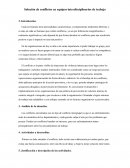 Solución de conflictos en equipos interdisciplinarios de trabajo