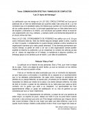 COMUNICACIÓN EFECTIVA Y MANEJOS DE CONFLICTOS