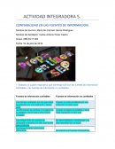 ACTIVIDAD INTEGRADORA 5. CONFIABILIDAD EN LAS FUENTES DE INFORMACION