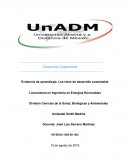 Evidencia de aprendizaje. Los retos de desarrollo sustentable
