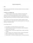 Propuesta de implementación