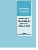 PLAN DE ACTIVIDADES PARA LOS XXI AÑOS DEL CONSEJO NACIONAL PARA LA ATENCIÓN DE LAS PERSONAS CON DISCAPACIDAD –CONADI-