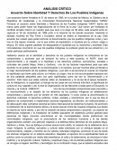 Análisis crítico Acuerdo sobre identidad y derechos de los pueblos indígenas