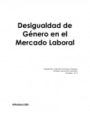 Desigualdad de genero en el Mercado Laboral