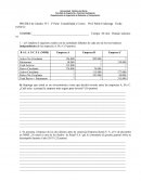 Departamento de Ingeniería de Sistemas y Computación PRUEBA de Cátedra Nº 1 2º Parte Contabilidad y Costos