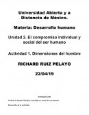 Dimensiones del ser humano. Analizar el aspecto biológico, psicológico y social de una persona