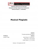 Comercio Exterior – II Semestre. Musical Plagiado