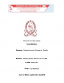 INVENTARIOS PARA UNA EMPRESA COMERCIAL