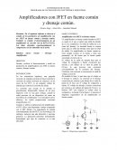 Informe polarización Jfet