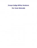Ensayo Codigo Militar Honduras