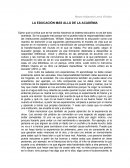 LA EDUCACIÓN MÁS ALLÁ DE LA ACADEMIA