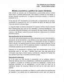 Modelo económico y político de Lazaro Cardenas