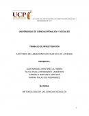 FACTORES DEL ABANDONO ESCOLAR EN LOS JOVENES