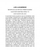 LOS 4 ACUERDOS REPORTE DE LECTURA DEL PRIMER ACUERDO