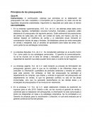 Tarea costos Principios de los presupuestos