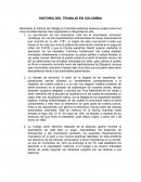 HISTORIA DEL TRABAJO EN COLOMBIA