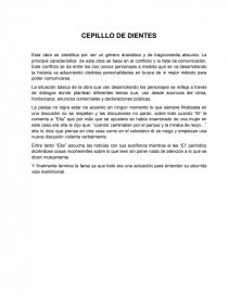Reseñas teatro CEPILLLO DE DIENTES. Página 1