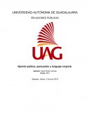 Opinión pública, persuasión y lenguaje corporal