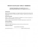 PROYECTO CON TECLADO Y DISPLAY 7 SEGMENTOS