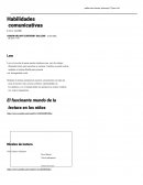 Habilidades comunicativas Leer y escribir