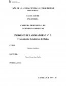 Cálculos Estadísticos en el Laboratorio