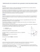 Determinación de la aceleración de la gravedad a través del péndulo simple