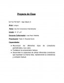 Plan de Clases de Lengua - Uso de Conectores Gramaticales