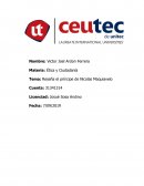 Reseña el príncipe de Nicolas Maquiavelo