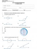 EVALUACIÓN MATEMÁTICAS 5° BÁSICO 2019
