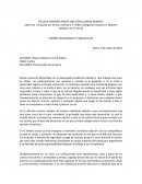 INORME PEDAGÓGICO Y CONDUCTUAL