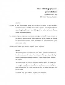 Cantares de gesta. Página 1