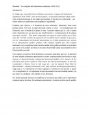 Resumen “Los orígenes del federalismo rioplatense (1820-1831)”