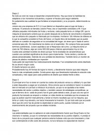 EMPRENDIMIENTO FRACASADO. Página 1