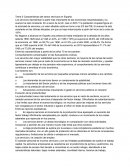 Características del sector servicios en España