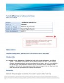 Formato Eficiencia de balanceo de líneas