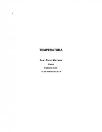 TEMPERATURA Física. Página 1