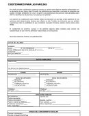 Cuestionario para padres de familia